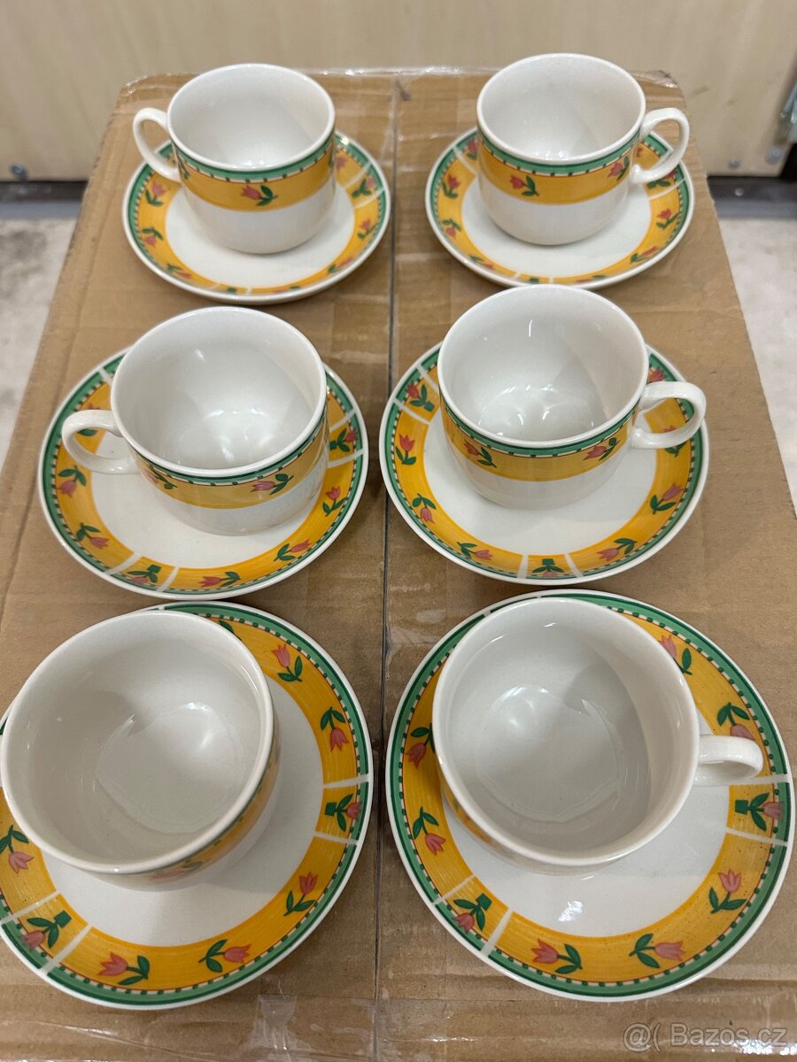 Sada hrnečků s podšálky Vier Jahreszeiten - 8