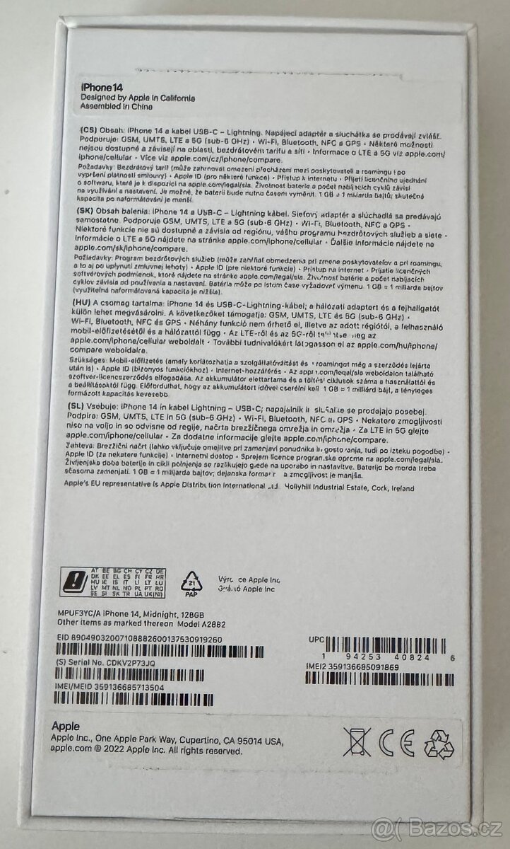 Apple iPhone 14, 128GB, midnight - 8