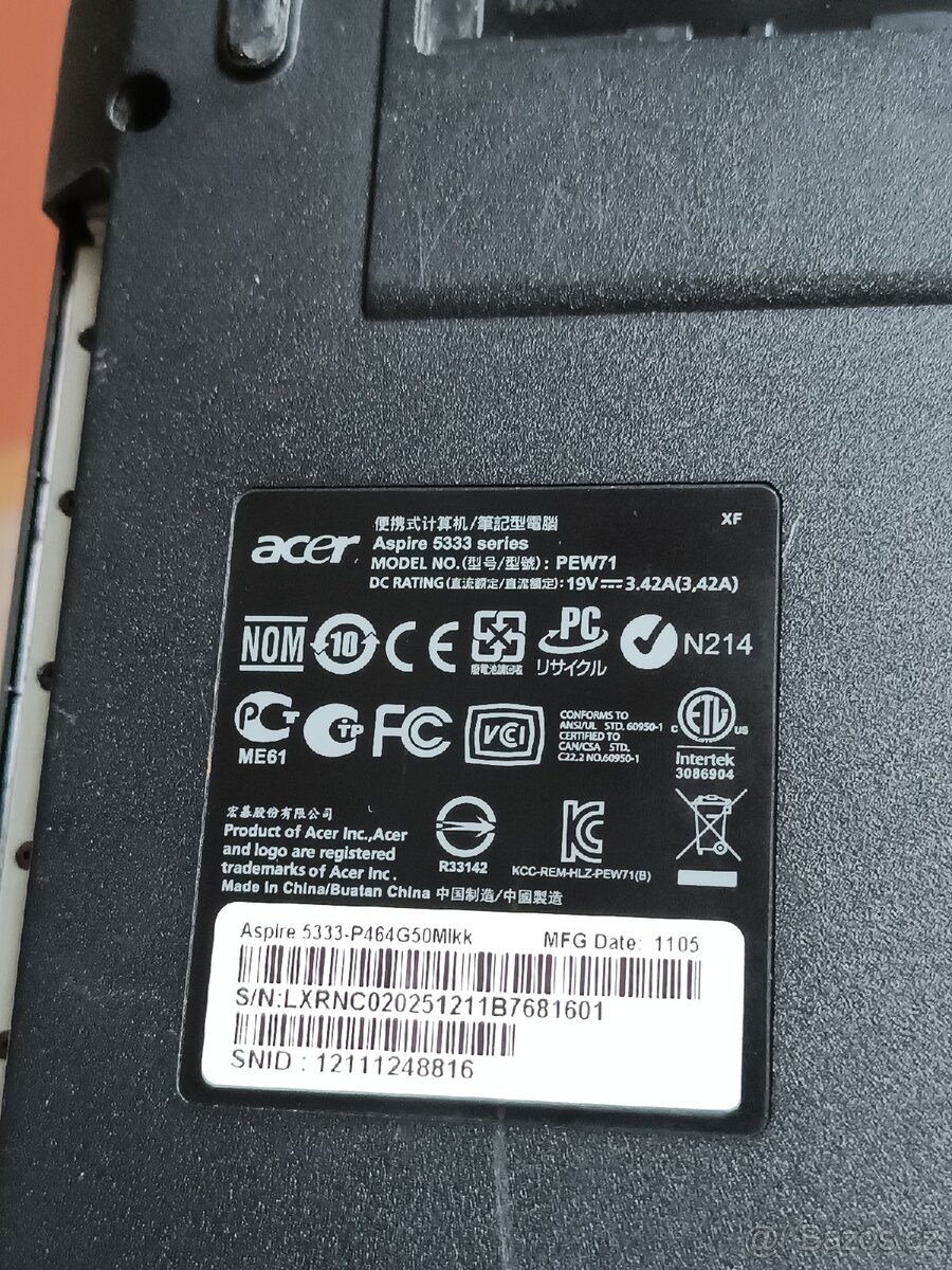 Prodám náhradní díly na notebooky - 8