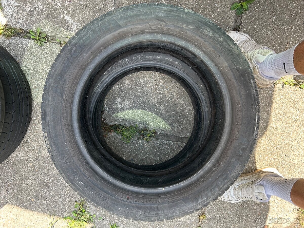 Originální alu kola 3ks BMW R16” + 5x letni pneu 205/55 - 8