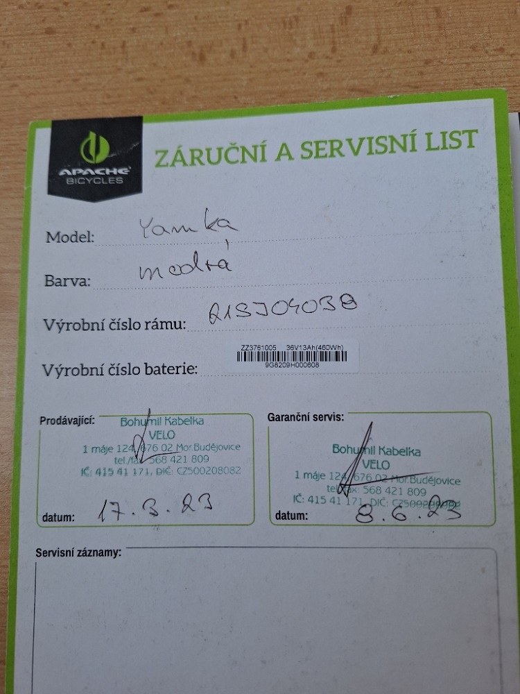 Prodám elektrokolo Apache Yamka - 8