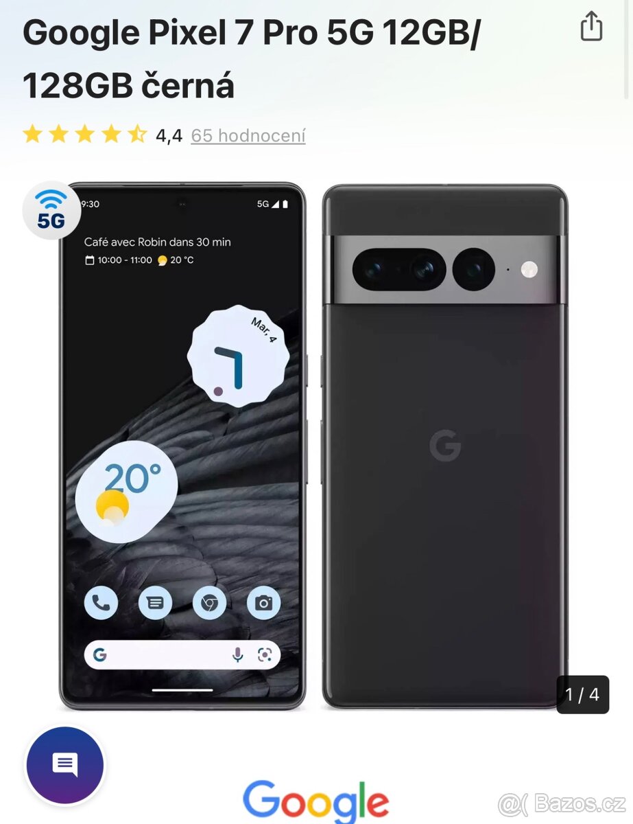 Google Pixel 7 Pro 5G 128GB černá - 8