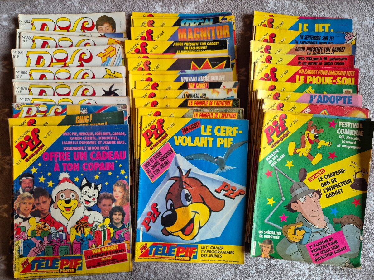 Pif gadget,vaillant,poche-celkem 242 čísel - 8