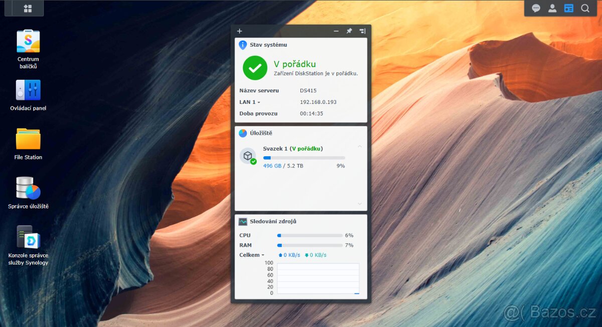 Synology DS415+ 8GB RAM 4x 2 TB HDD NAS Ware - 8