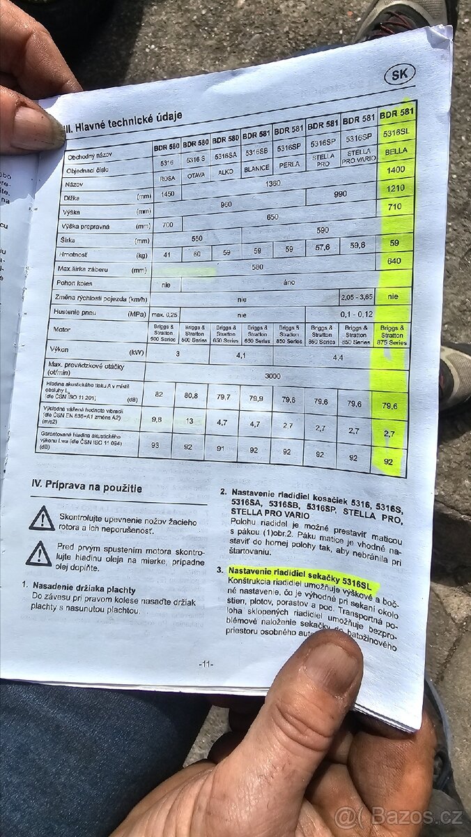 Bubnová sekačka BELLA - 8