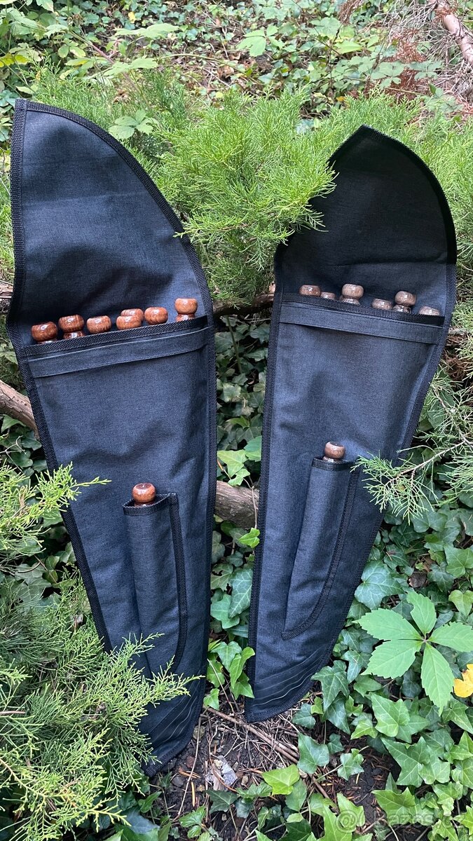 Sada špízů v pouzdře s vidličkou a dvojitými špízy - 8