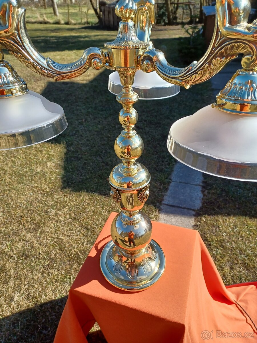 Mosazná figurální lampa - 8