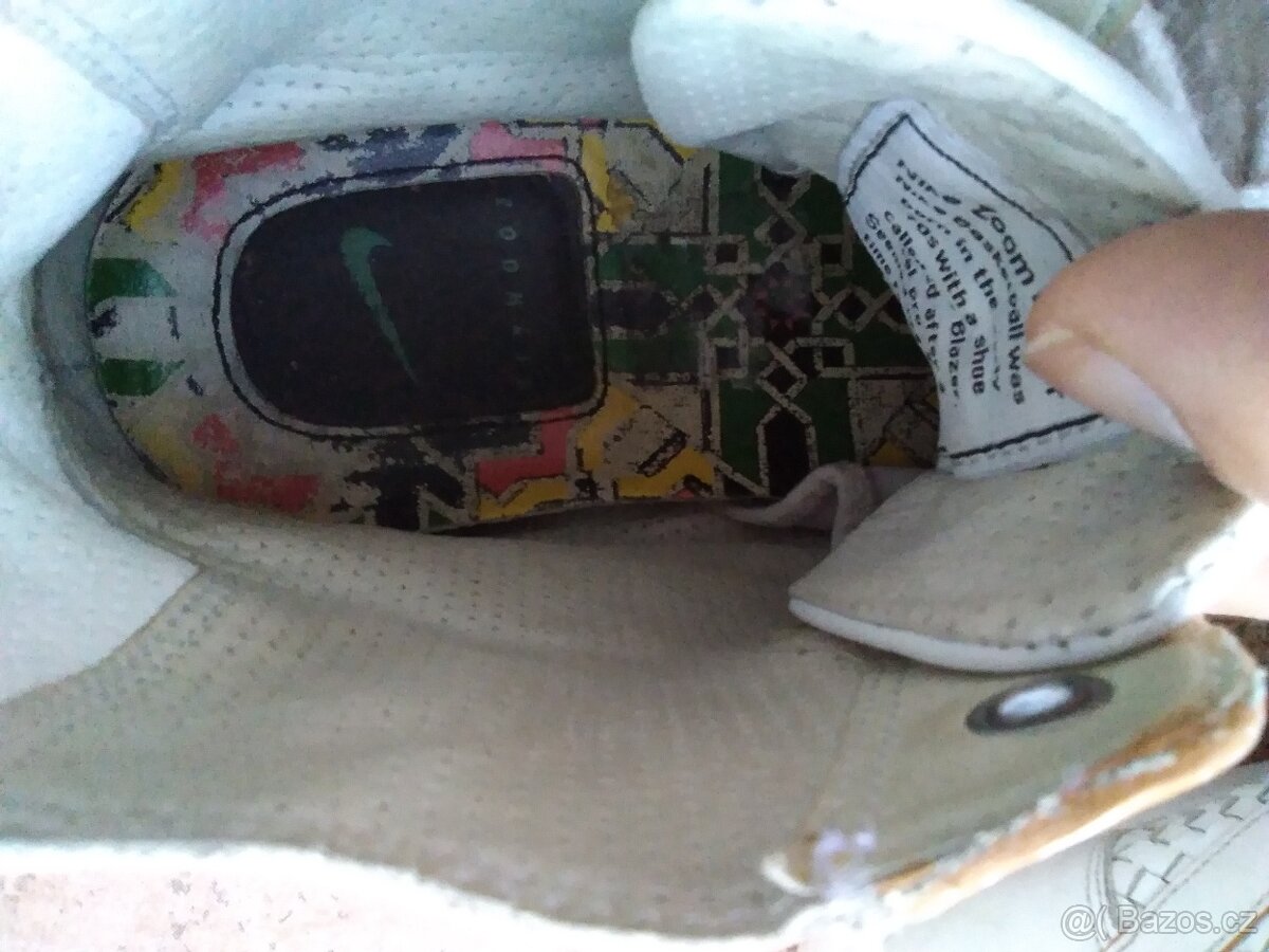 Originál kožené boty Nike bílé. - 8