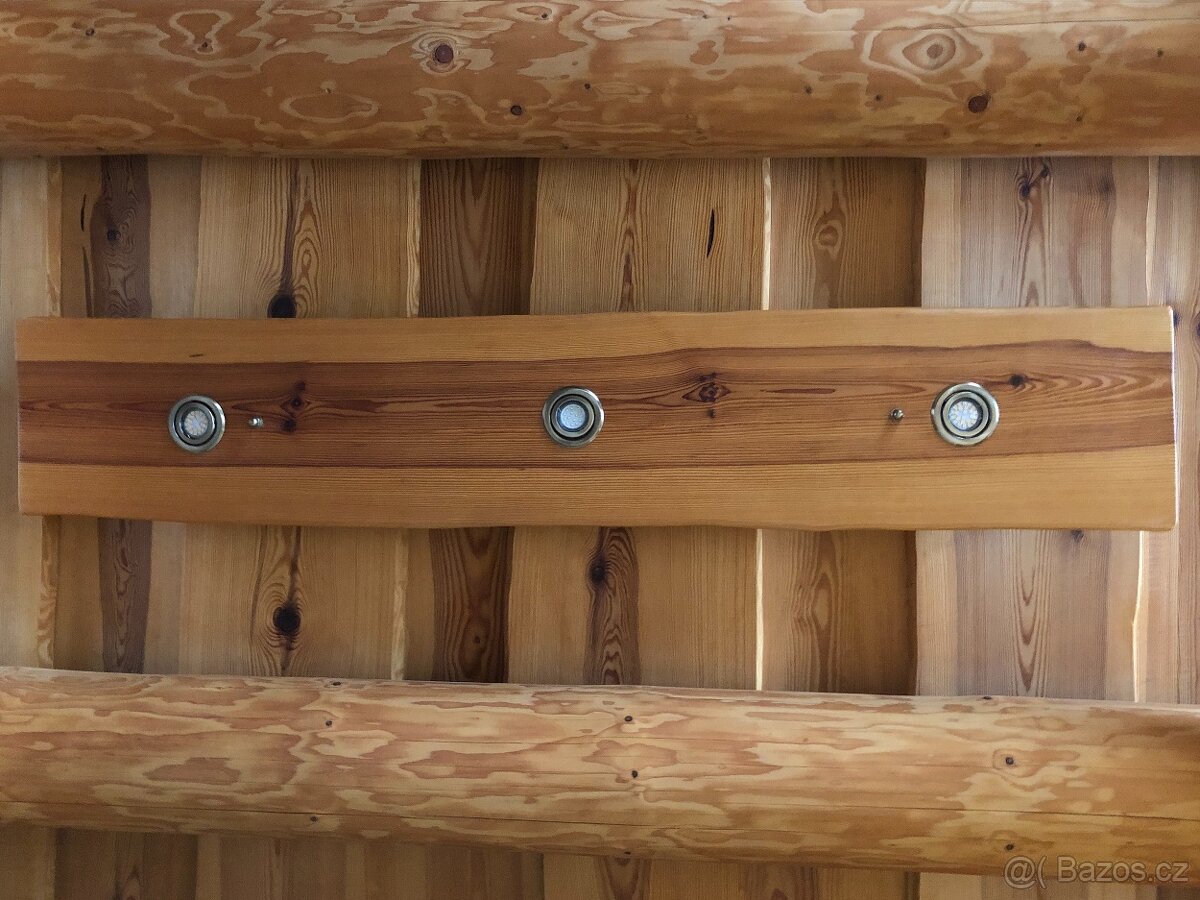 Osvětlení LED masiv - lustr dřevěný - 8