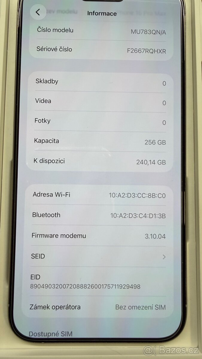 Apple iPhone 15 Pro Max 256 GB White Titanium - 8