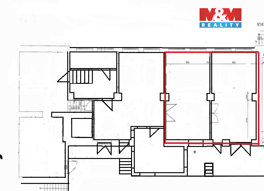 Pronájem skladu, 80 m², Louny, ul. Říční - 8