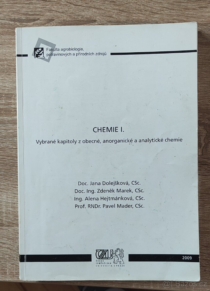 Skripta ČZU - Matematika a Chemie - 8