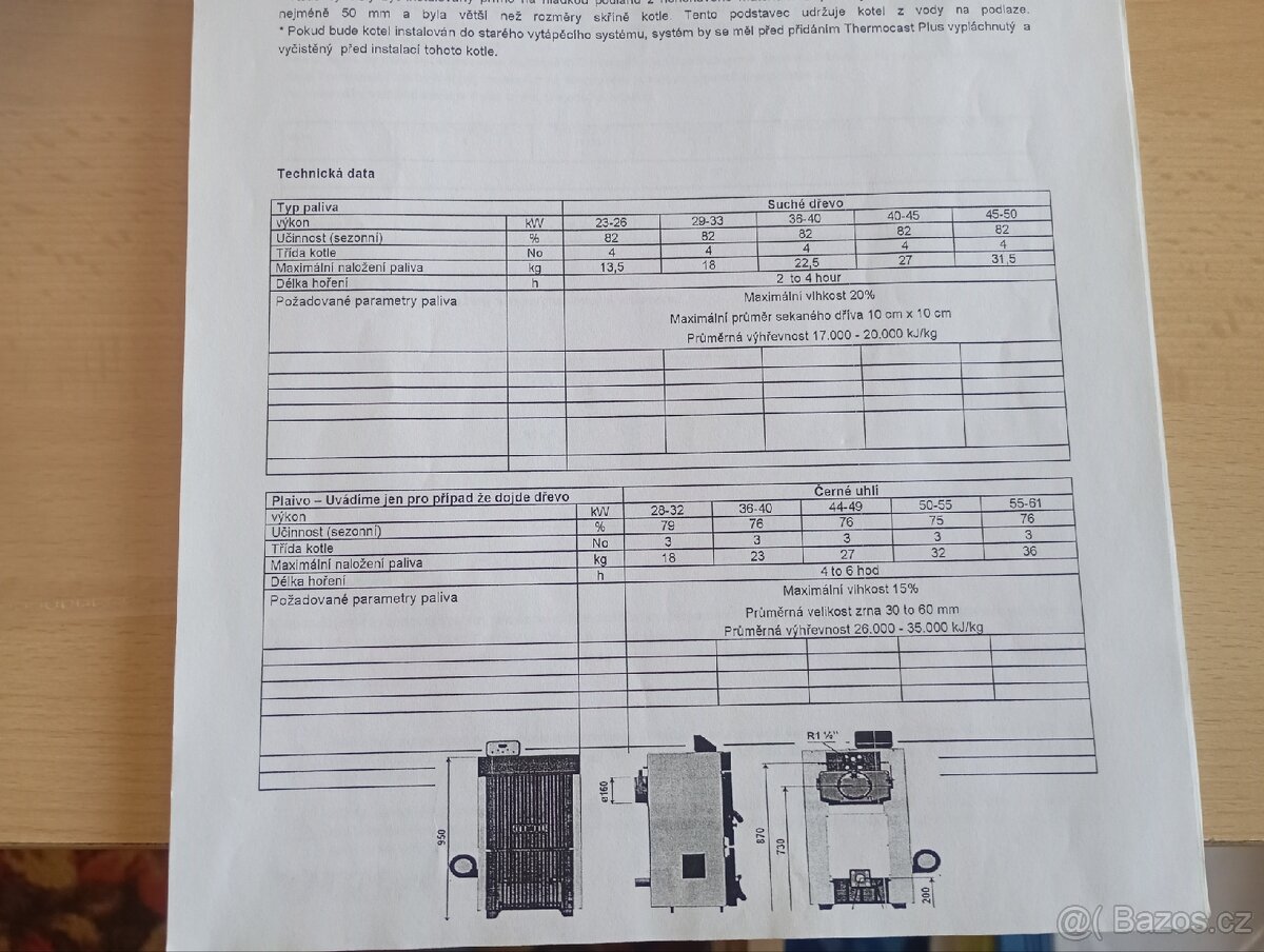 Kotel zánovní Czech therm 25 kw Česká výroba - 8