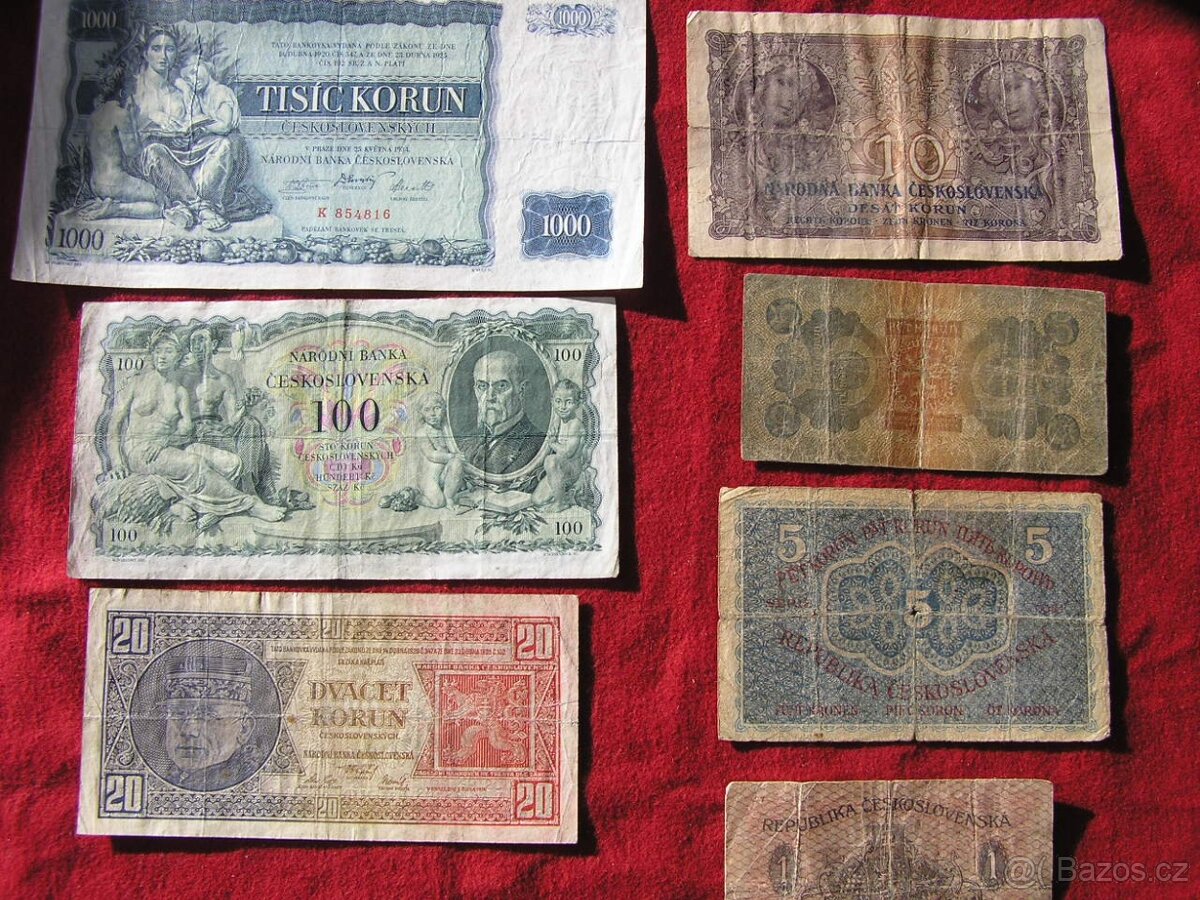 BANKOVKY PRVÁ ČSR neperforované - 8