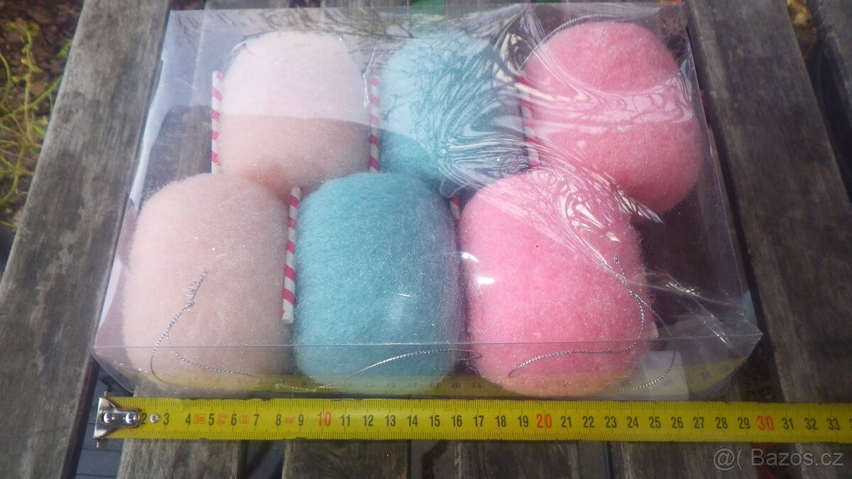 Vánoční dekorace hvězda stromek ozdoby - 8