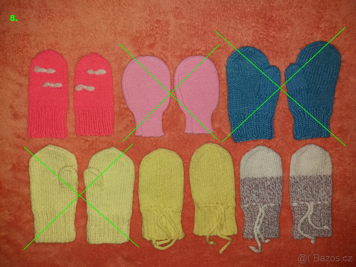 Čepice, rukavice a papučky - 8
