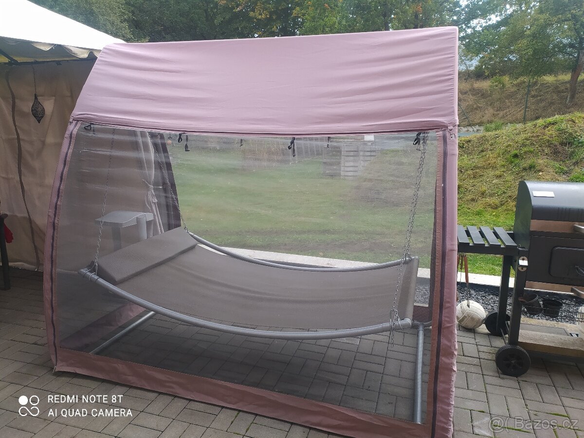 ZAHRADNÍ KOVOVÁ HOUPAČKA TRINIDAD TAUPE - 8