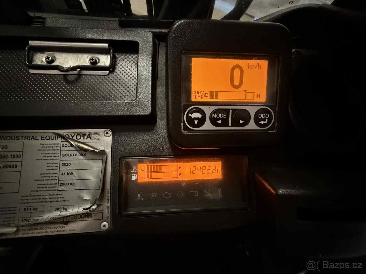 Vysokozdvižný vozík Toyota, 52-8FDF20. Teleskopické vidlice - 8