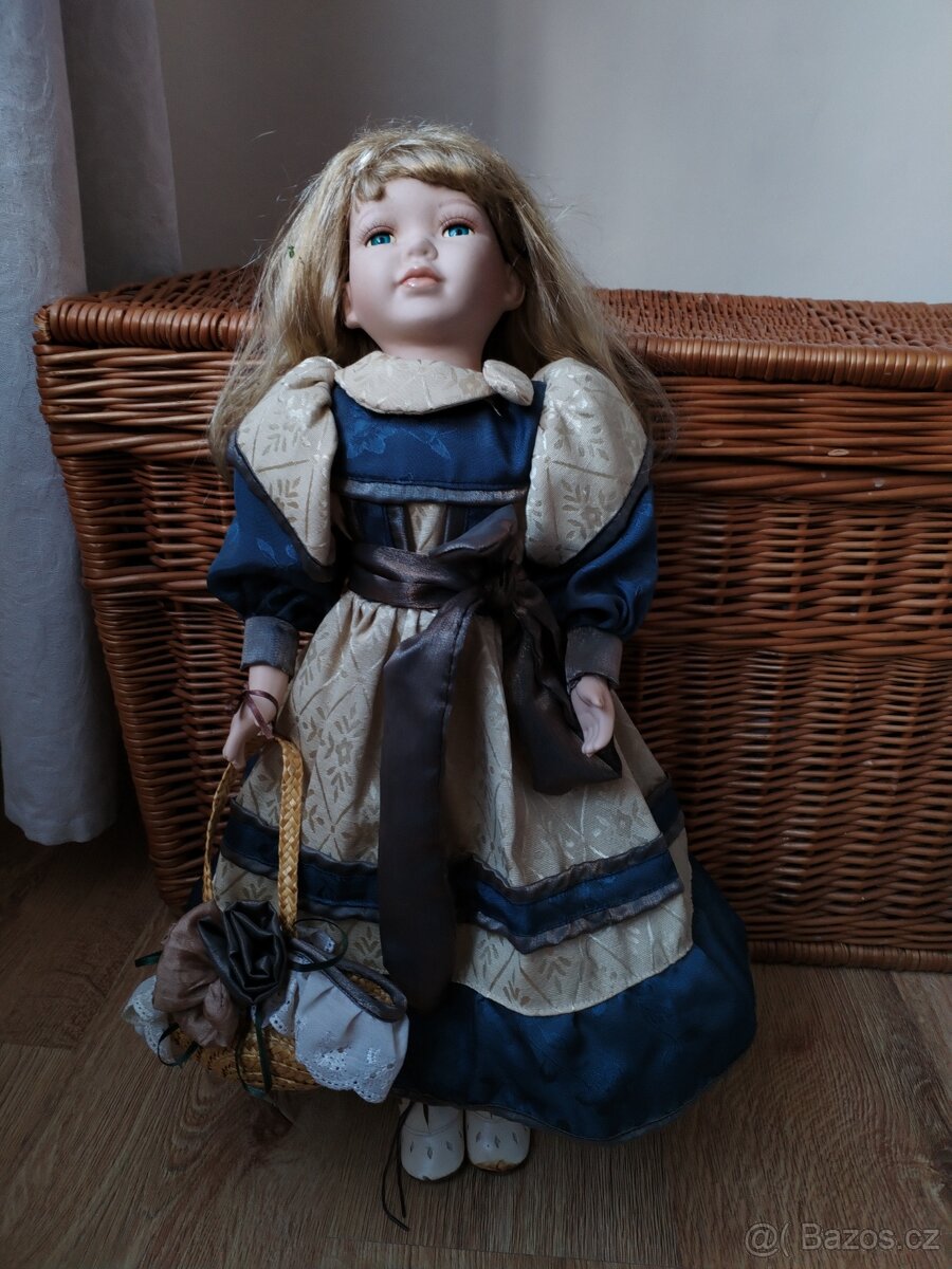 Porcelánová panenka 56 cm. - 8