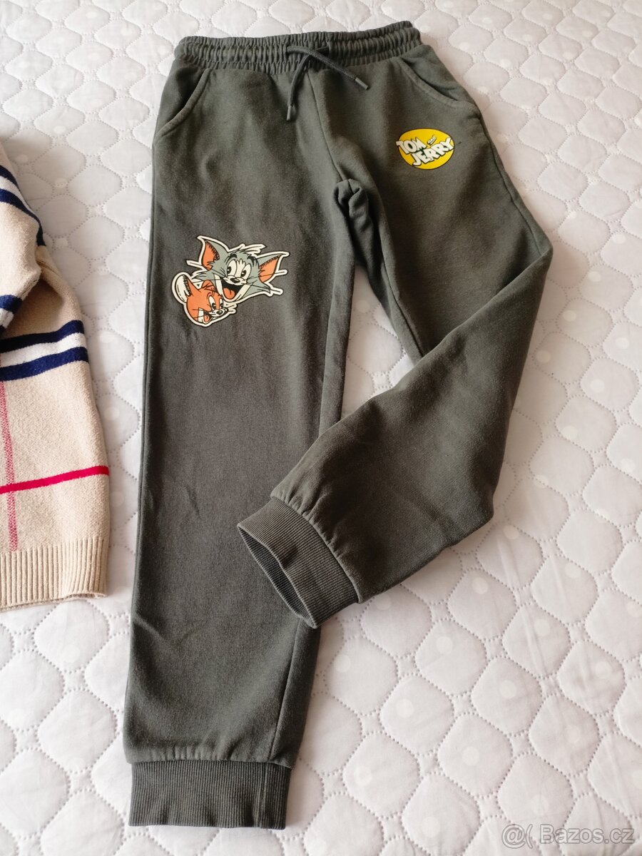 Tepláky + svetřík pro chlapce, vel.122-128 - 8