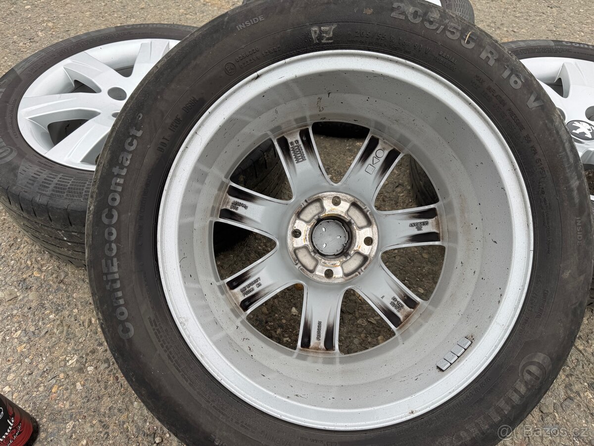 Alu kola 4x108 R16 včetně pneu 205/55/16 - 8
