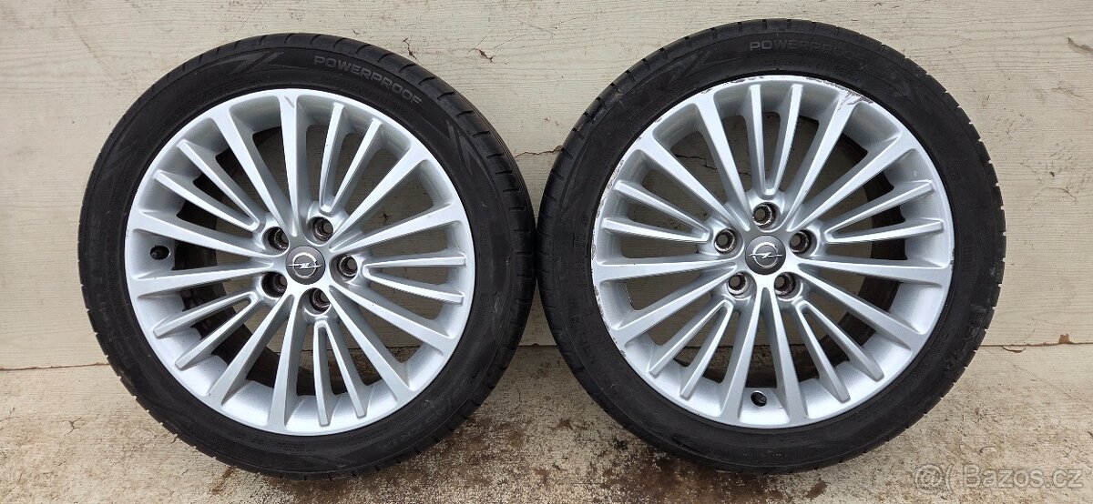 Alu kola Opel Astra K 17" 5x105, letní Nokian 225/45R17 - 8