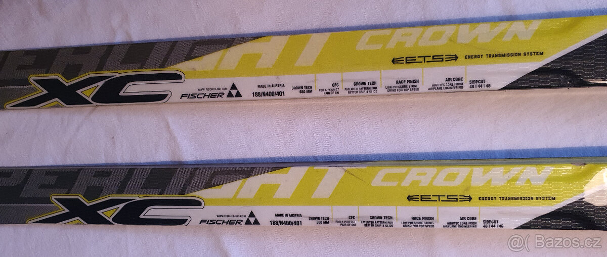 Set běžeckých lyží FISCHER XC CROWN, 188 cm + hůlky 145 cm - 8