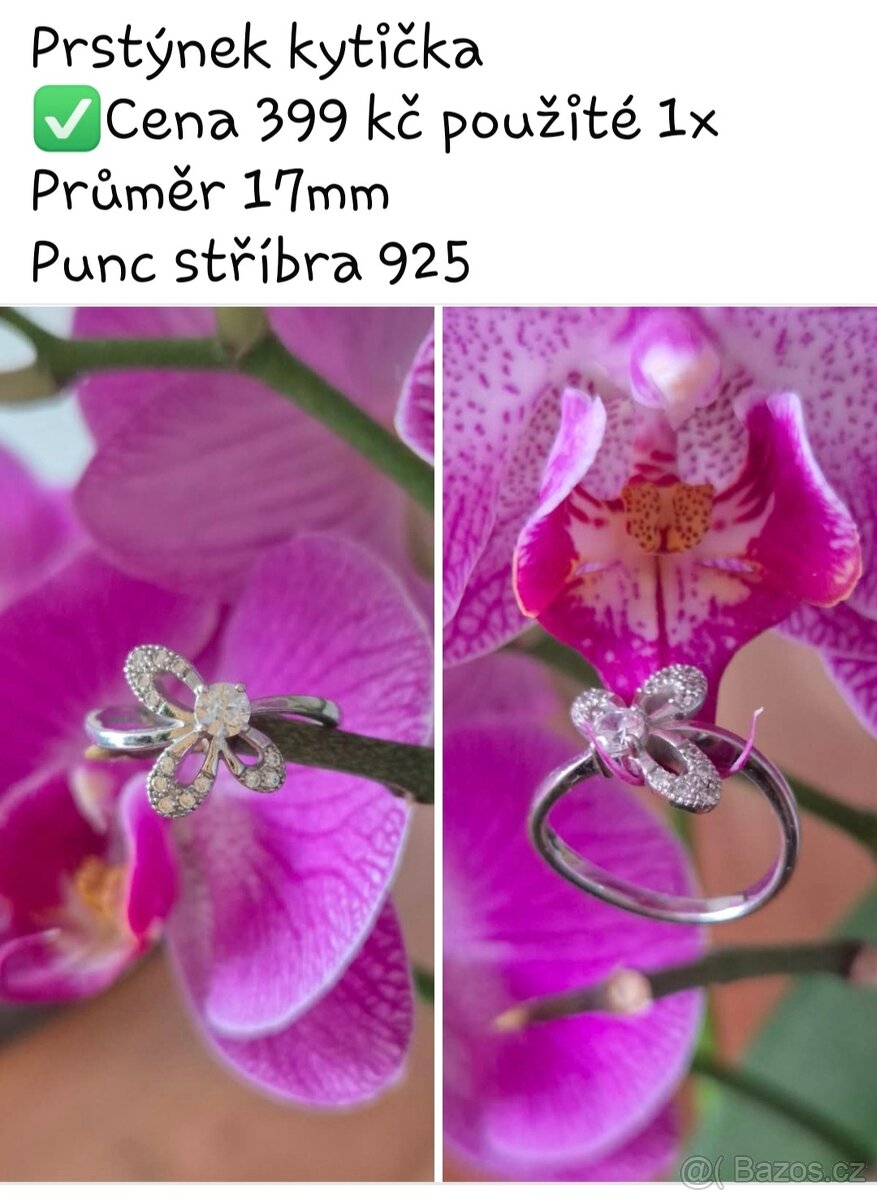 Stříbrné náušnice a prstýnek - 8