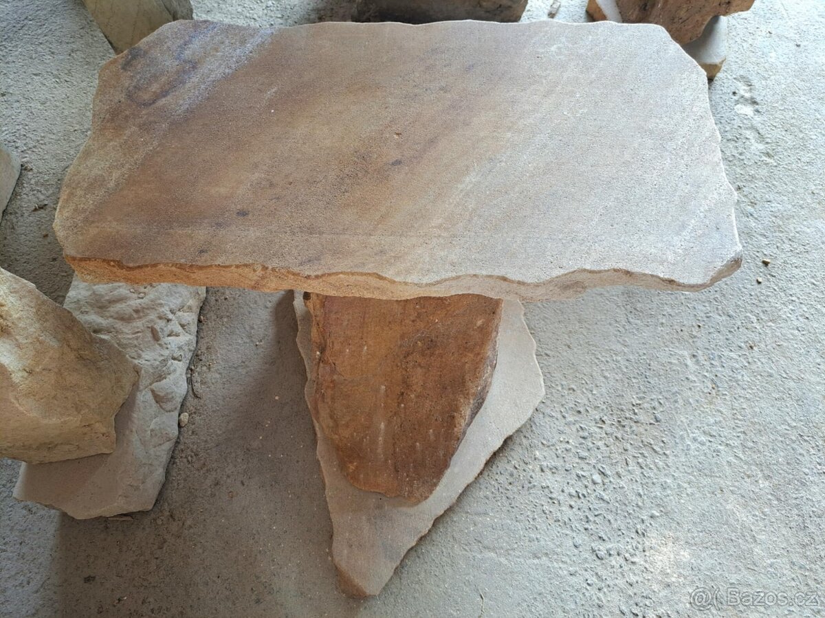 Kamenné kávové stolky - 8