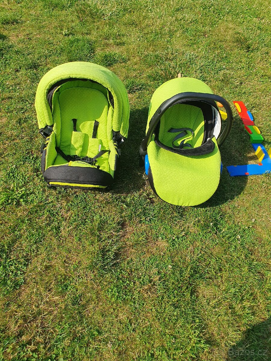 Kočárek Baby merc faster 2, 3 v 1 zelený - 8