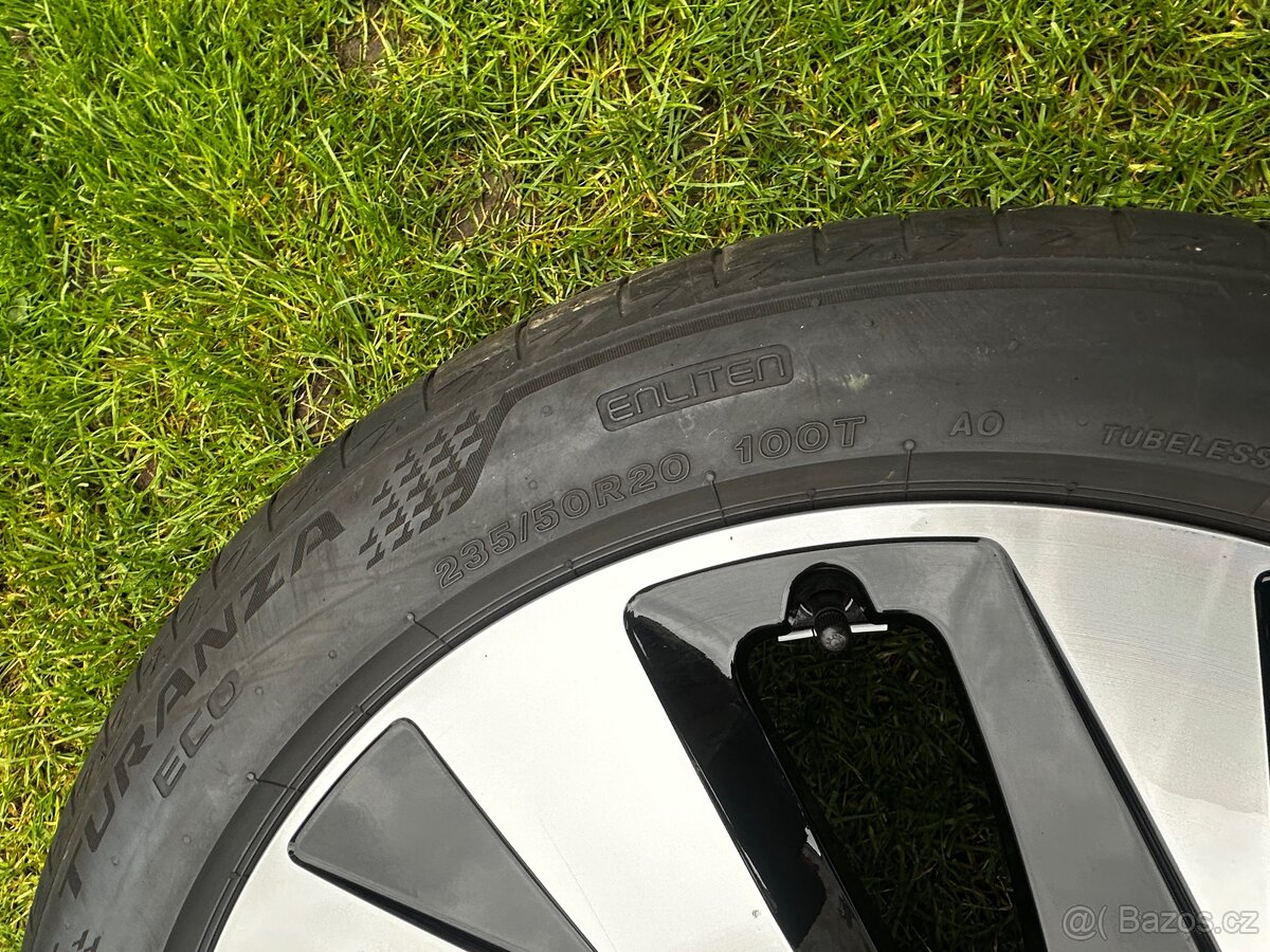 4x alu kola Volkswagen 20” + letní pneu Bridgestone Turanza - 8