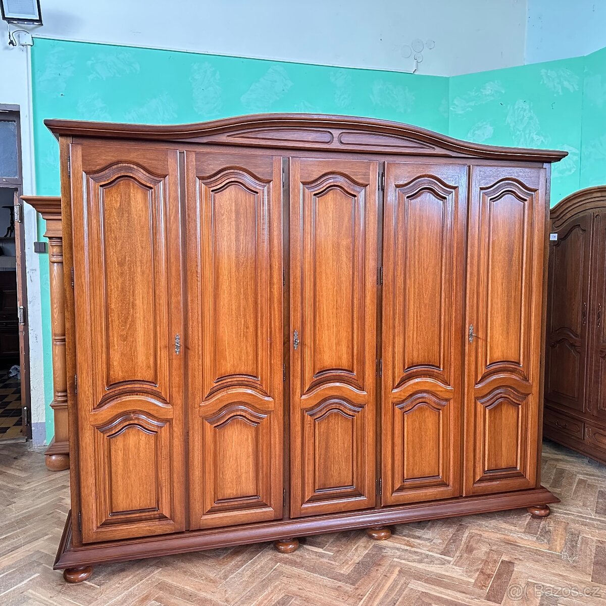 Šatní skříň dubová - 8