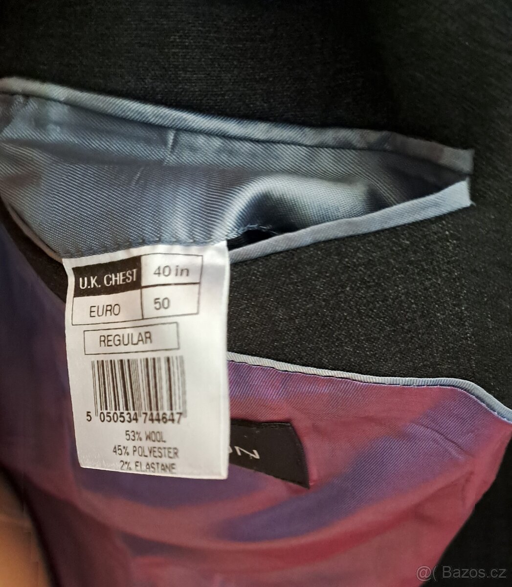 Pánské formální sako Burton/50-M/2x56cm - 8