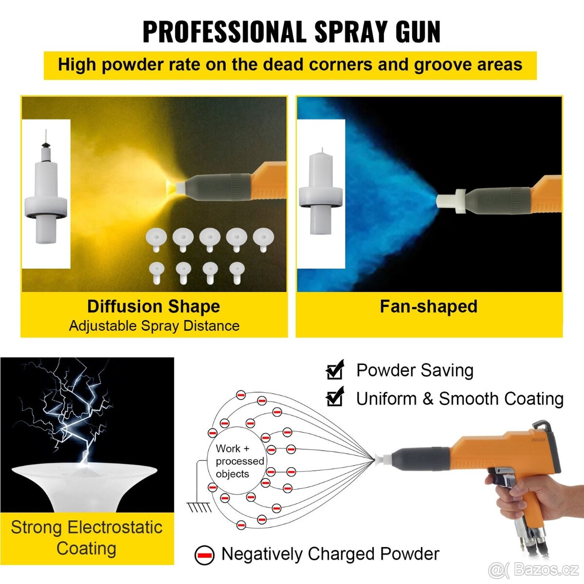 Elektrostatické stříkání, Práškové lakování Vevor WX-101 - 8