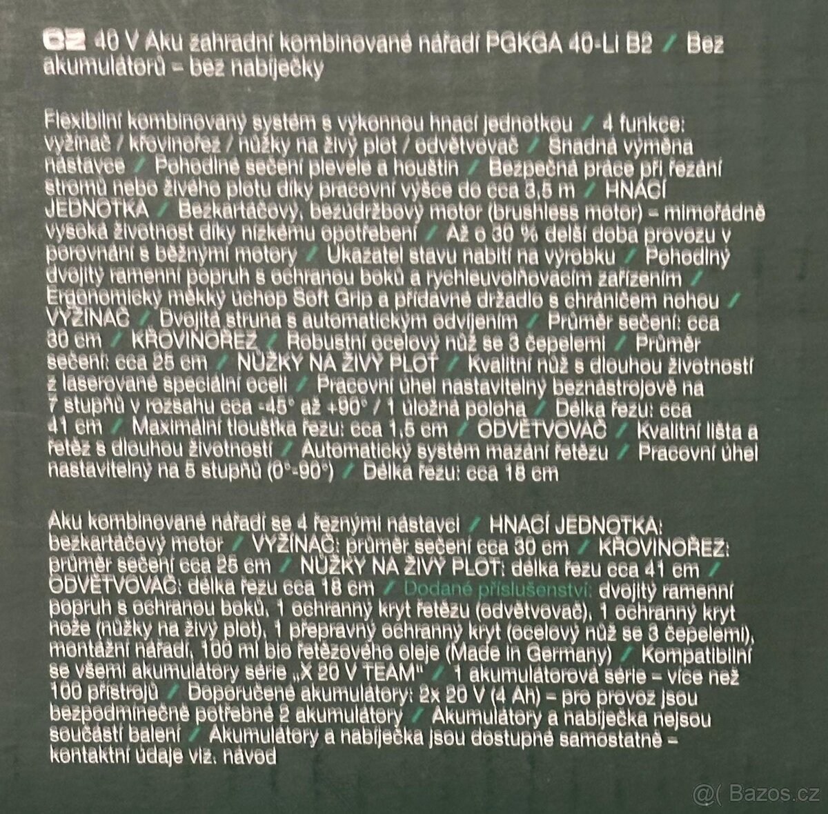 Parkside AKU zahradní kombinované nářadí - 8