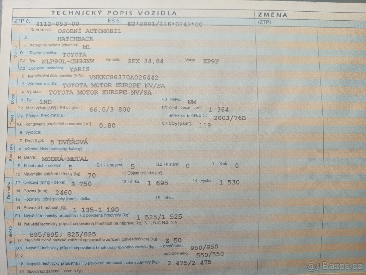 Prodám Toyota Yaris D-4D automat - 8