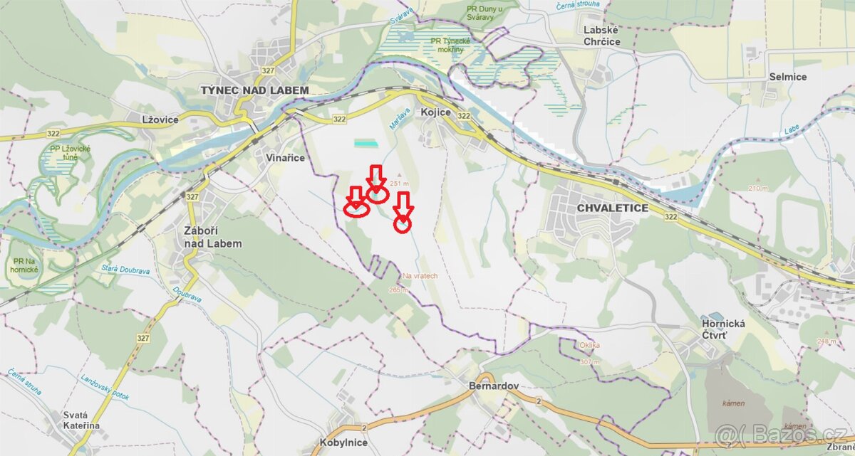 Prodám pozemky v k.ú. Kojice - 8