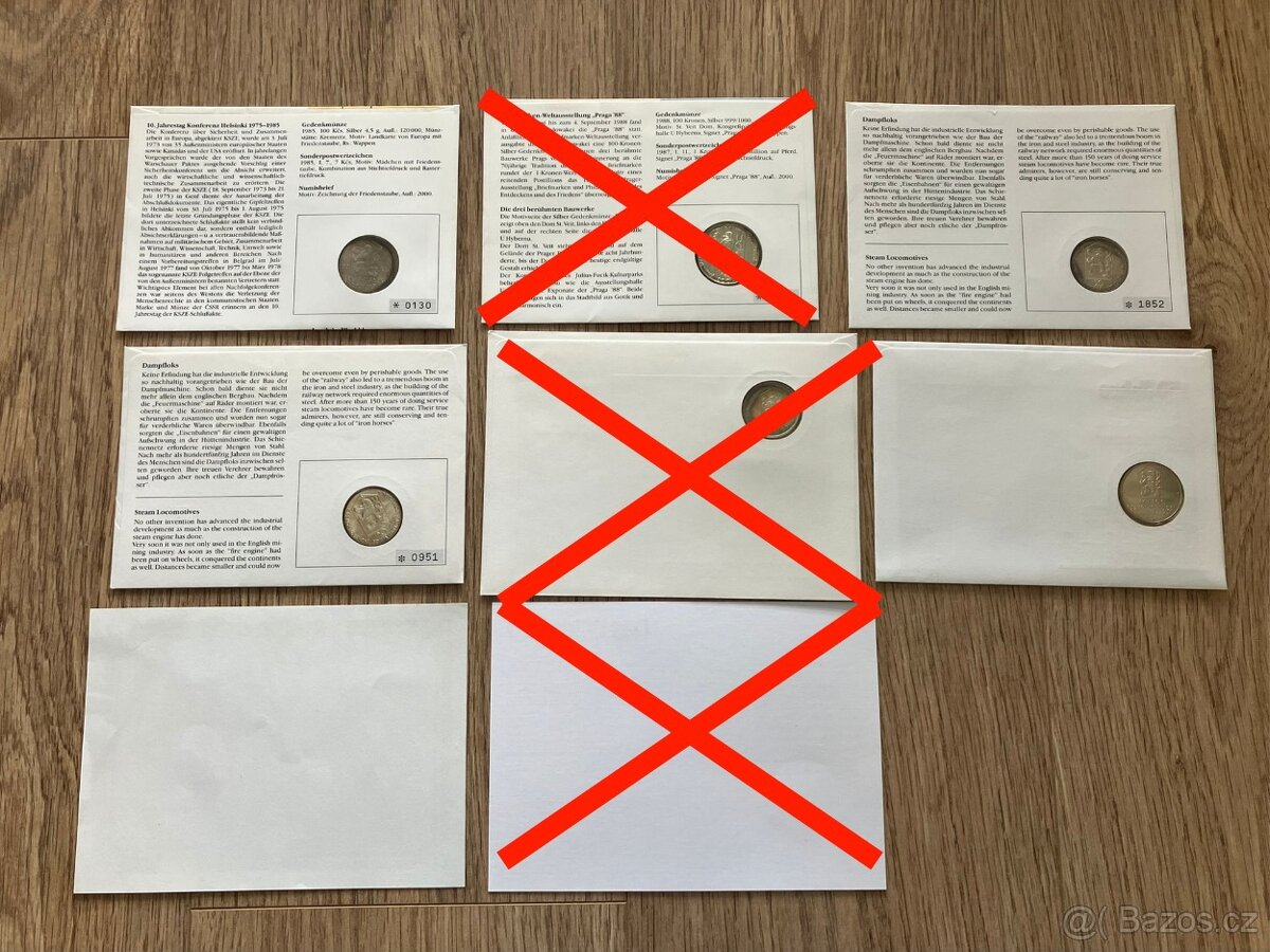 Numismatické mincovní dopisy Československo Slovensko mince - 8