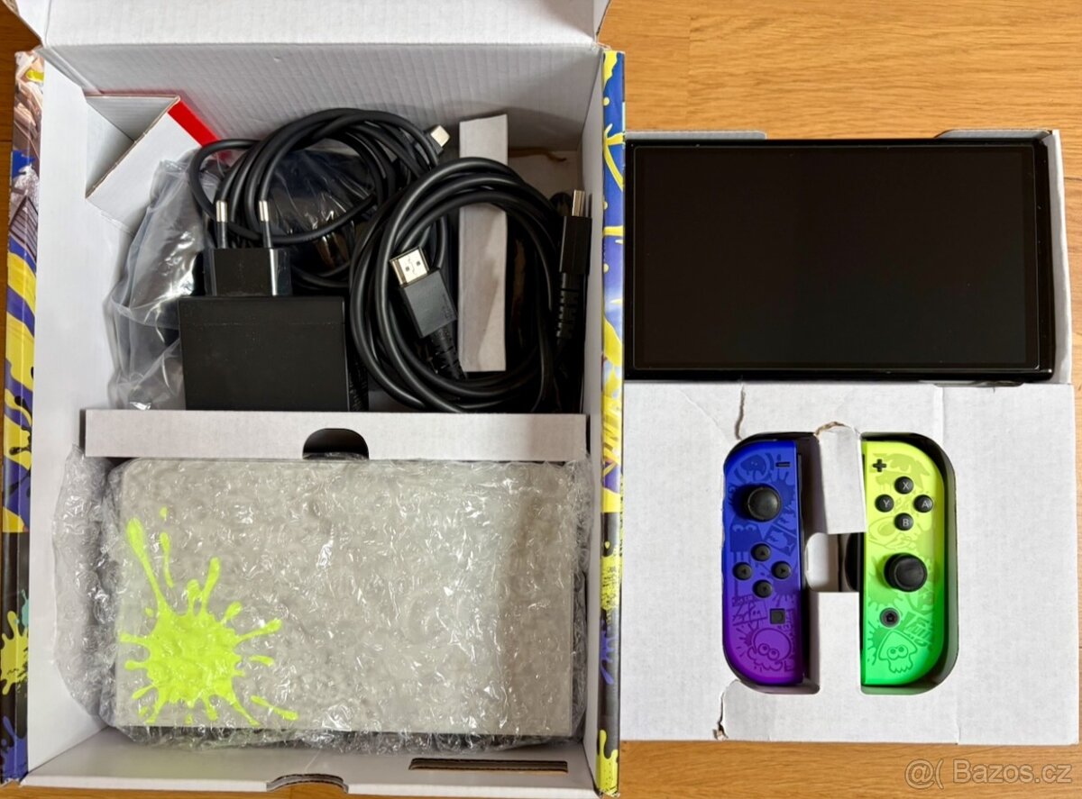 Nintendo Switch Oled Splatoon a příslušenství - 8