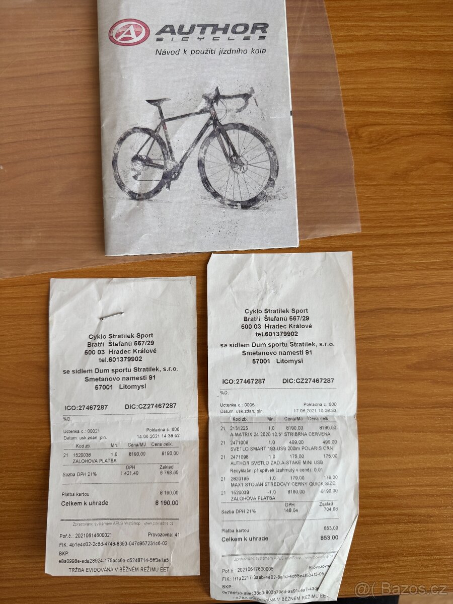 Dětské horské kolo Author A-MATRIX vel. 12,5 kola 24 palců - 8