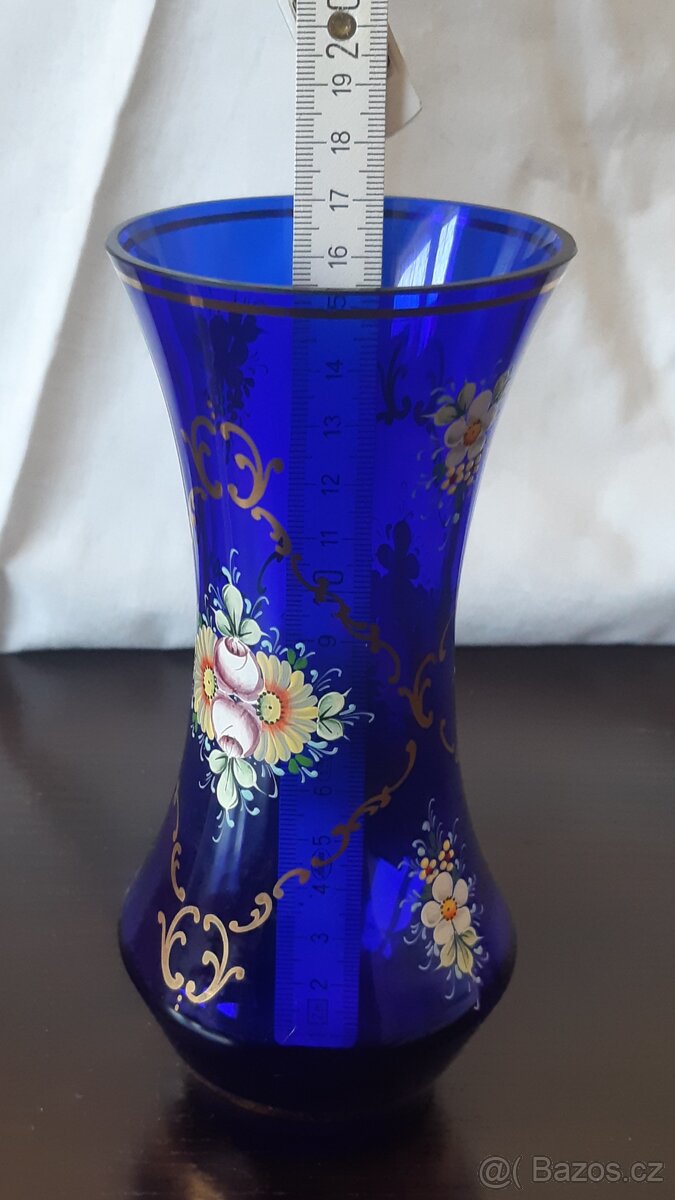 Novoborské sklo - vázy, skleničky, ... - 8