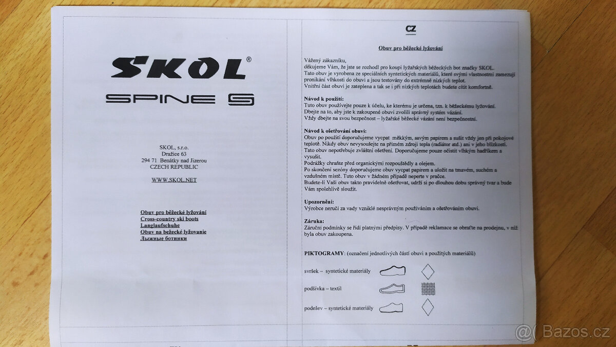 Dětské boty na běžky Spine EU 37 - 8