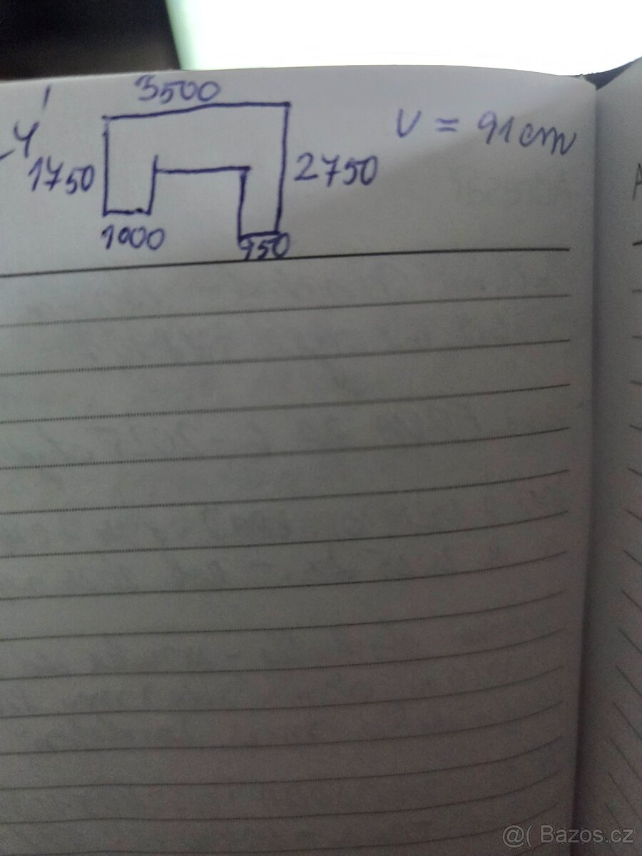 Gauč do U, sedací souprava do U, bily, kožený, - 8