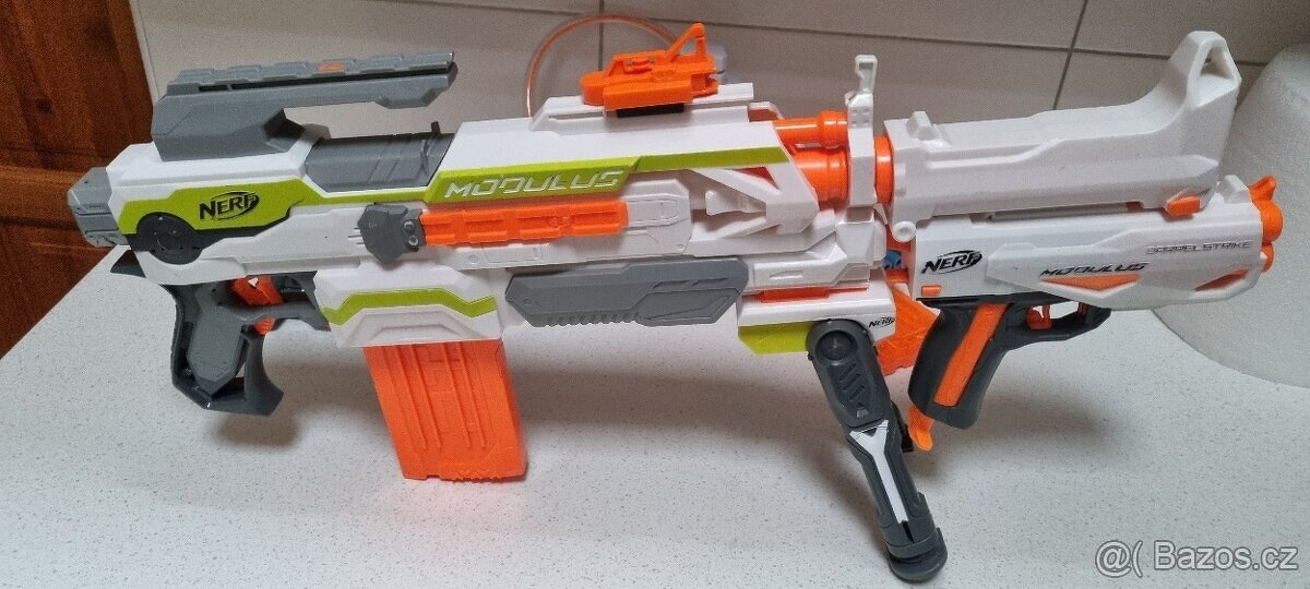 Nerf MODULUS 3V1 - elektrokulomet+brokovnice+vzduch nástavec - 8
