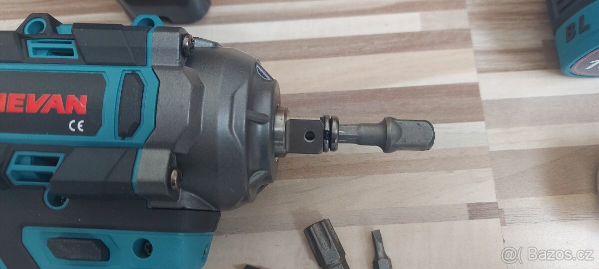 Aku MINI Rázový utahovák-vrtačka,2xAku+nabíječka,NEW. - 8