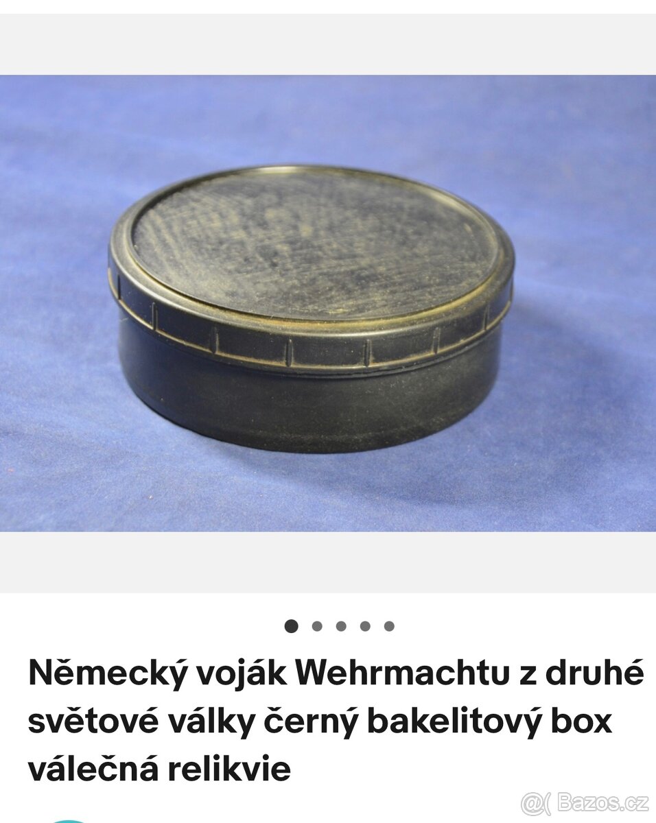 Vojenské bakelitové misky ,, máselničky “ - 8