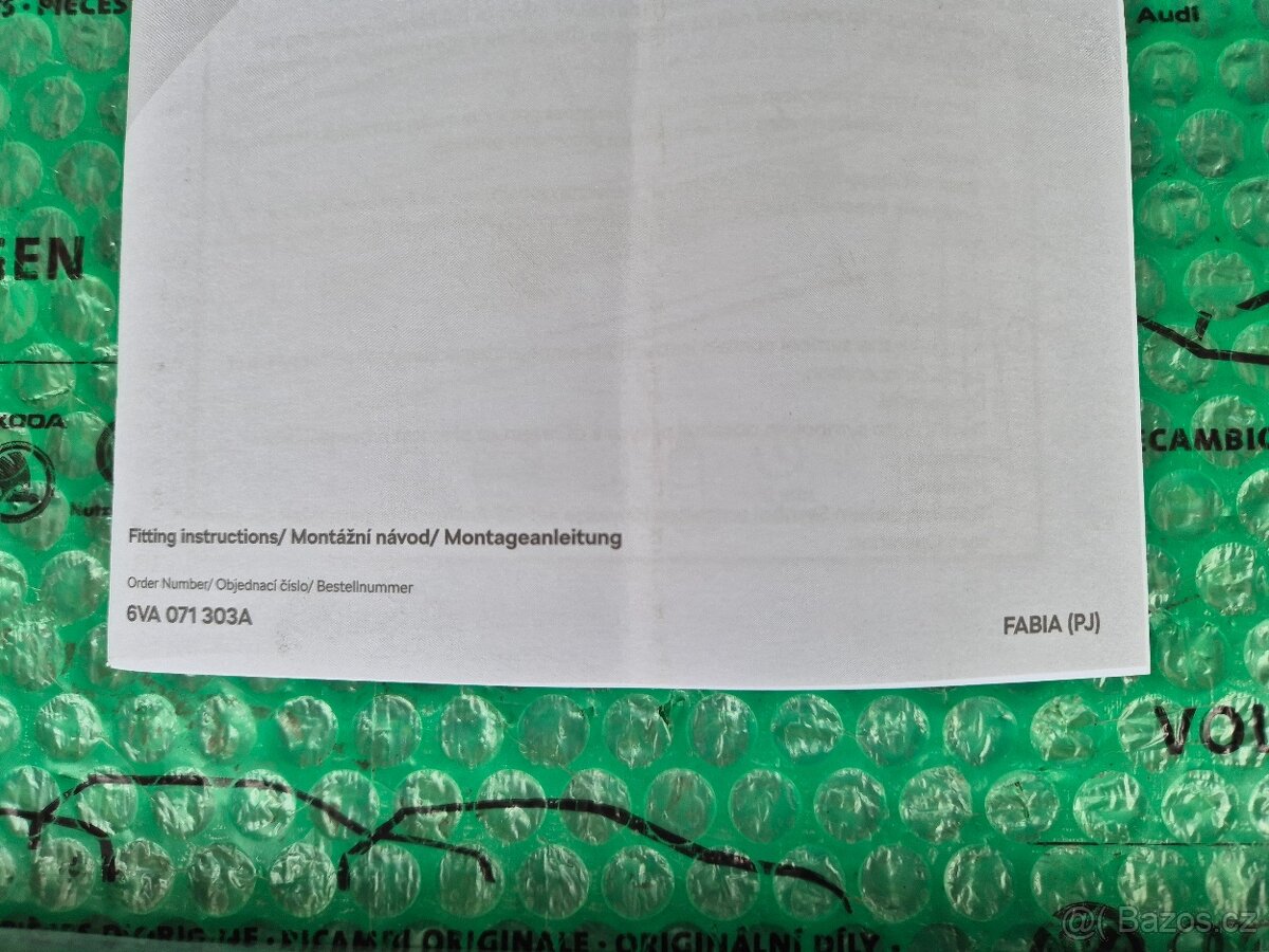 Škoda Fabia ozdobné prahové lišty 6VA071303A - 8