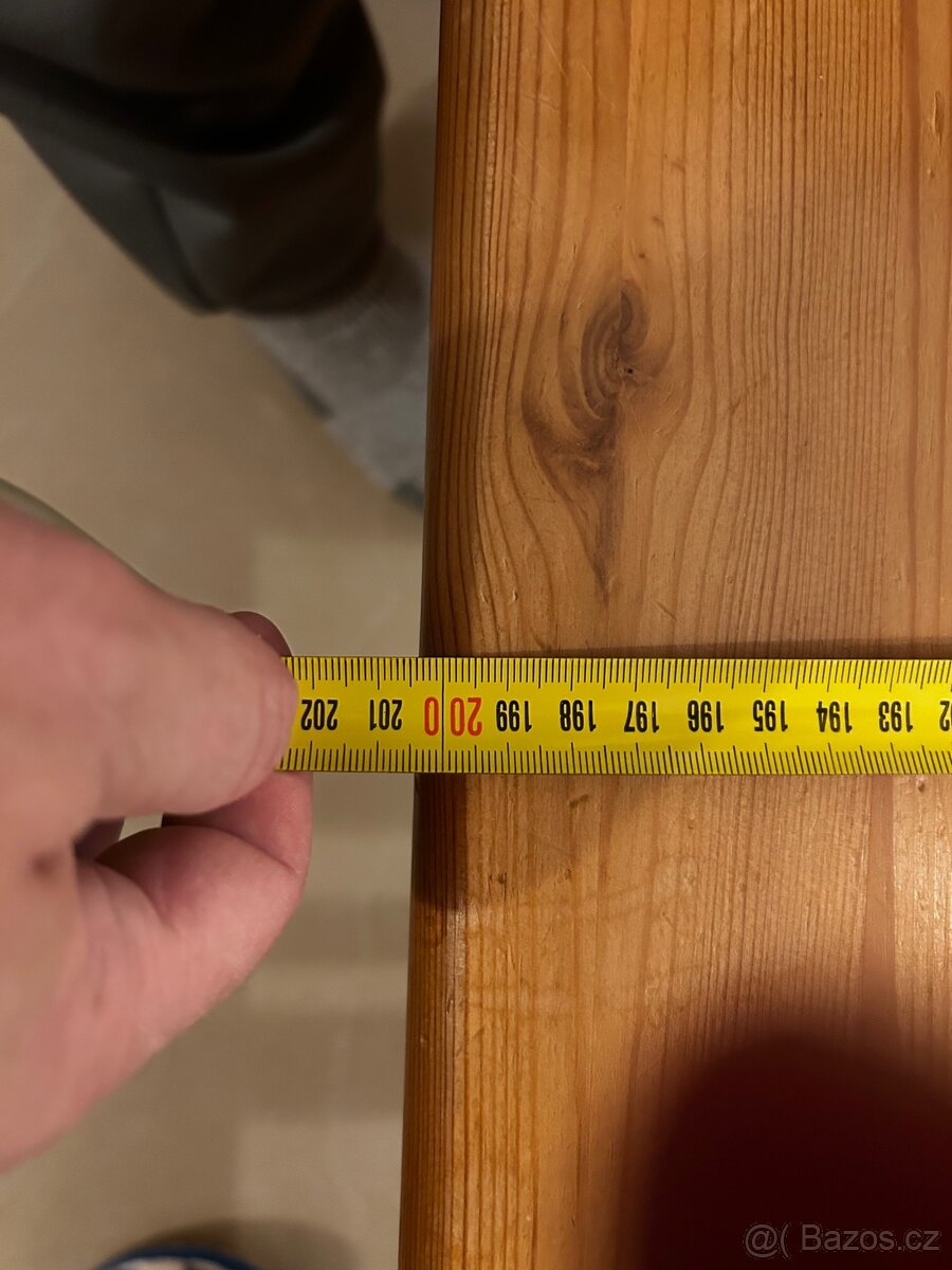 Masivní borovicová manželská postel + matrace zdarma - 8