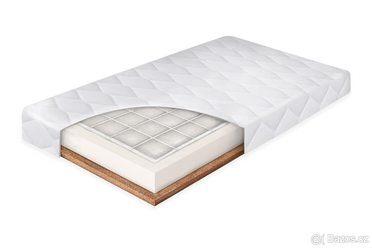 DŘEVĚNA POSTYLKA S NOVOU MATRACI,NATĚREM A DOPLŇKY - 8