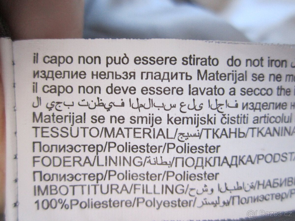 Zimní kabát italský výrobce, vel. L/40, světle šedý - 8